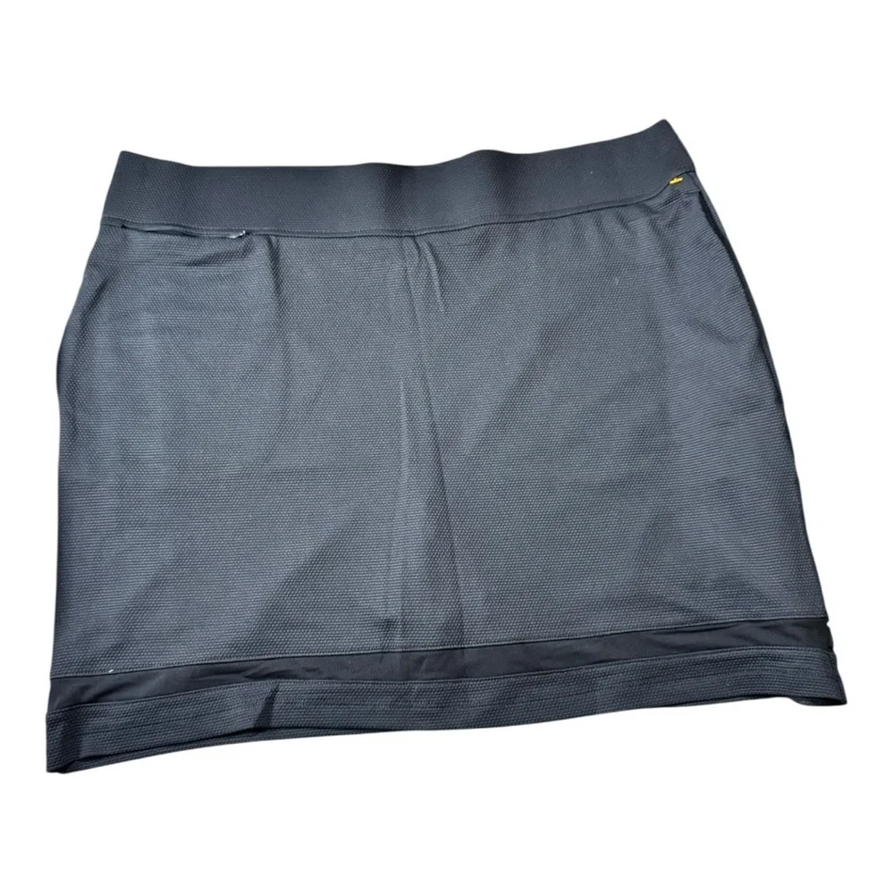 NWT Stella Parker Black UPF 50+ Comfort Stretch Golf Skort Plus Size XL